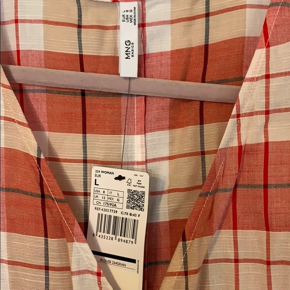Mango plaid blouse - Picture 2 of 3
